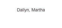 
Dallyn, Martha
