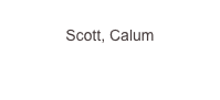 
Scott, Calum